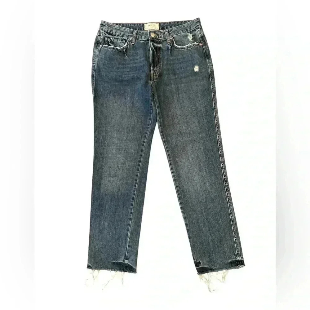 We the Free Free People Distressed Straight Jeans Size‎ 28